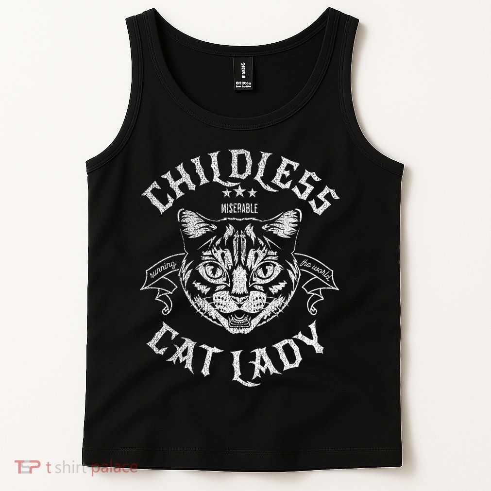 Childless Cat Lady Feminist Voting Ladies Is Voting Kamala Tank Top