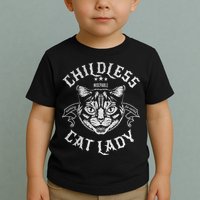 Childless Cat Lady Feminist Voting Ladies Is Voting Kamala Toddler T-Shirt