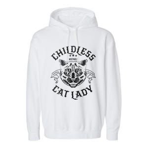 Childless Cat Lady Feminist Voting Ladies Is Voting Kamala Garment-Dyed Fleece Hoodie