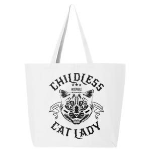 Childless Cat Lady Feminist Voting Ladies Is Voting Kamala 25L Jumbo Tote