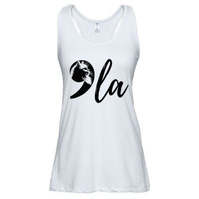 Childless Cat Lady Comma La Kamala Harris For President 2024 Ladies Essential Flowy Tank