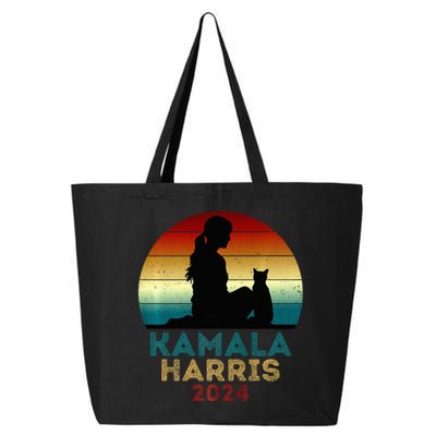 Childless Cat Lady For Kamala Harris President 2024 25L Jumbo Tote