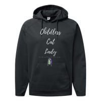 Childless Cat Lady Performance Fleece Hoodie