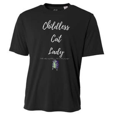 Childless Cat Lady Cooling Performance Crew T-Shirt