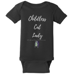 Childless Cat Lady Baby Bodysuit