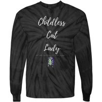 Childless Cat Lady Tie-Dye Long Sleeve Shirt