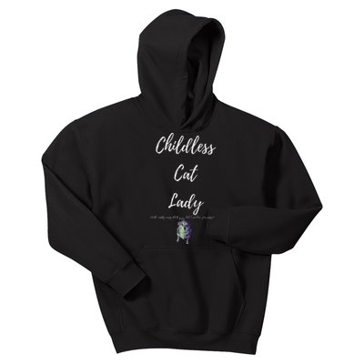 Childless Cat Lady Kids Hoodie