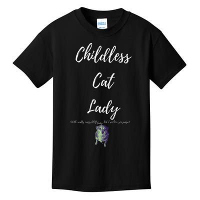 Childless Cat Lady Kids T-Shirt