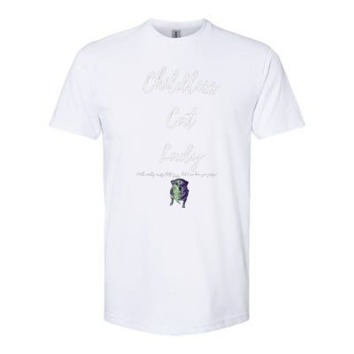 Childless Cat Lady Softstyle CVC T-Shirt