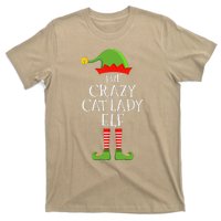 Crazy Cat Lady Elf Funny Christmas Matching Family Pajama T-Shirt