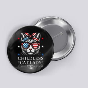 Childless Cat Lady Cat Ladies For Kamala Harris 2024 Voting Button