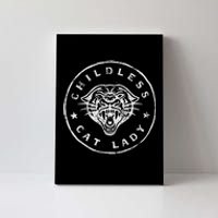 Childless Cat Lady Gift Canvas