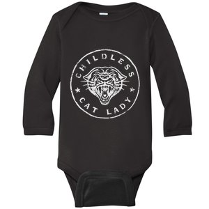 Childless Cat Lady Gift Baby Long Sleeve Bodysuit