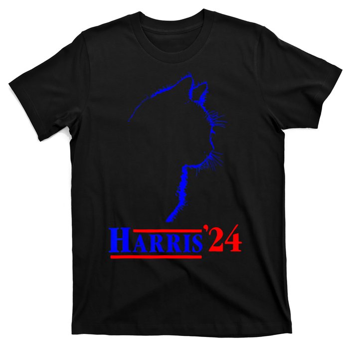 Childless Cat Lady For Harris 2024 T-Shirt