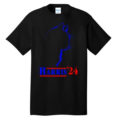 Childless Cat Lady For Harris 2024 Tall T-Shirt