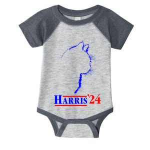 Childless Cat Lady For Harris 2024 Infant Baby Jersey Bodysuit