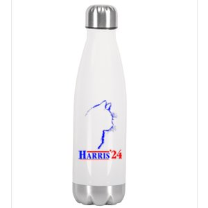 Childless Cat Lady For Harris 2024 Stainless Steel Insulated Water Bottle