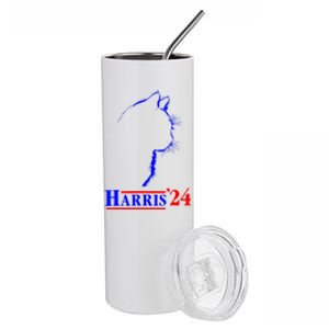 Childless Cat Lady For Harris 2024 Stainless Steel Tumbler