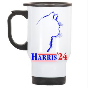 Childless Cat Lady For Harris 2024 Stainless Steel Travel Mug