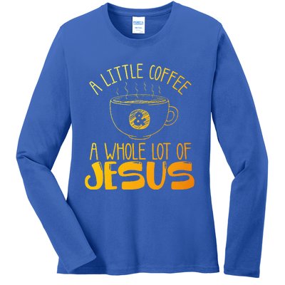 Christian Coffee Lover Ladies Long Sleeve Shirt