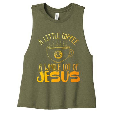 Christian Coffee Lover Women's Racerback Cropped Tank