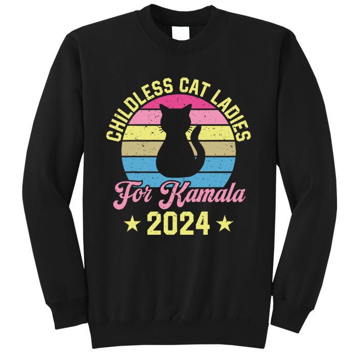 Childless Cat Ladies For Kamala 2024 Sweatshirt