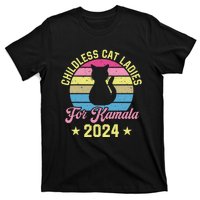 Childless Cat Ladies For Kamala 2024 T-Shirt