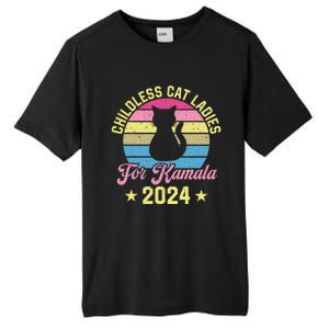 Childless Cat Ladies For Kamala 2024 Tall Fusion ChromaSoft Performance T-Shirt