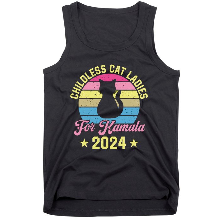 Childless Cat Ladies For Kamala 2024 Tank Top