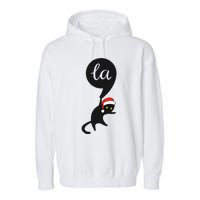 Cat Comma La Kamala Harris For President 2024 Garment-Dyed Fleece Hoodie