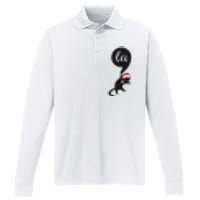 Cat Comma La Kamala Harris For President 2024 Performance Long Sleeve Polo