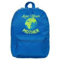 Climate Change Love Your Mother Earth Day Funny Gift 16 in Basic Backpack