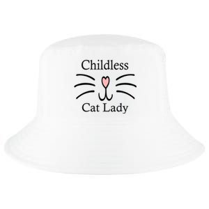 Childless Cat Lady For President Funny Childless Cat Lady 2024 Cool Comfort Performance Bucket Hat