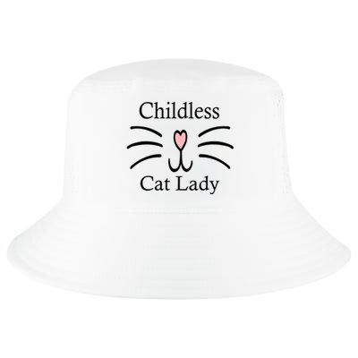 Childless Cat Lady For President Funny Childless Cat Lady 2024 Cool Comfort Performance Bucket Hat