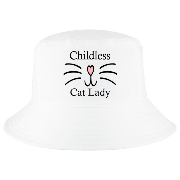 Childless Cat Lady For President Funny Childless Cat Lady 2024 Cool Comfort Performance Bucket Hat