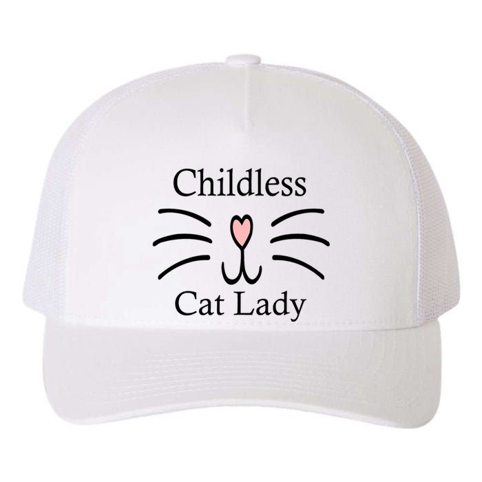 Childless Cat Lady For President Funny Childless Cat Lady 2024 Yupoong Adult 5-Panel Trucker Hat