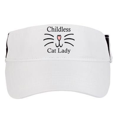 Childless Cat Lady For President Funny Childless Cat Lady 2024 Adult Drive Performance Visor