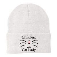 Childless Cat Lady For President Funny Childless Cat Lady 2024 Knit Cap Winter Beanie