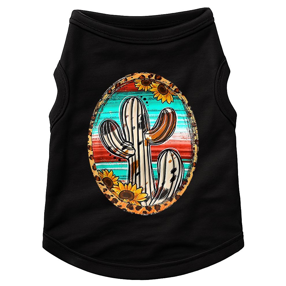 Cowhide Cactus Leopard Cow Doggie Tank