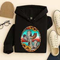 Cowhide Cactus Leopard Cow Hoodie