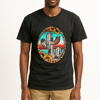 Cowhide Cactus Leopard Cow Tall T-Shirt