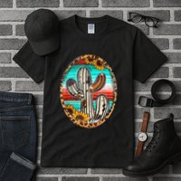 Cowhide Cactus Leopard Cow Tall T-Shirt