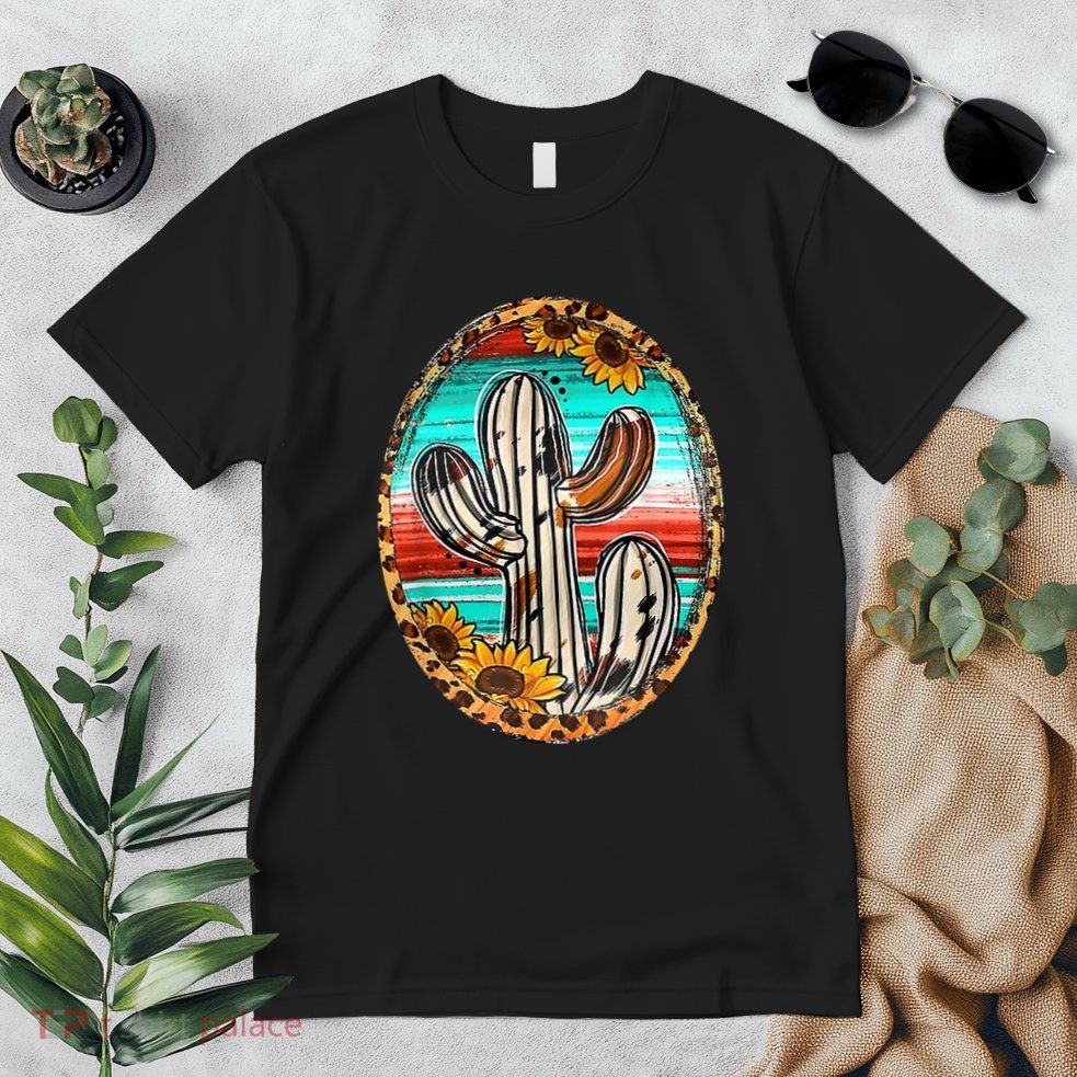 Cowhide Cactus Leopard Cow Premium T-Shirt