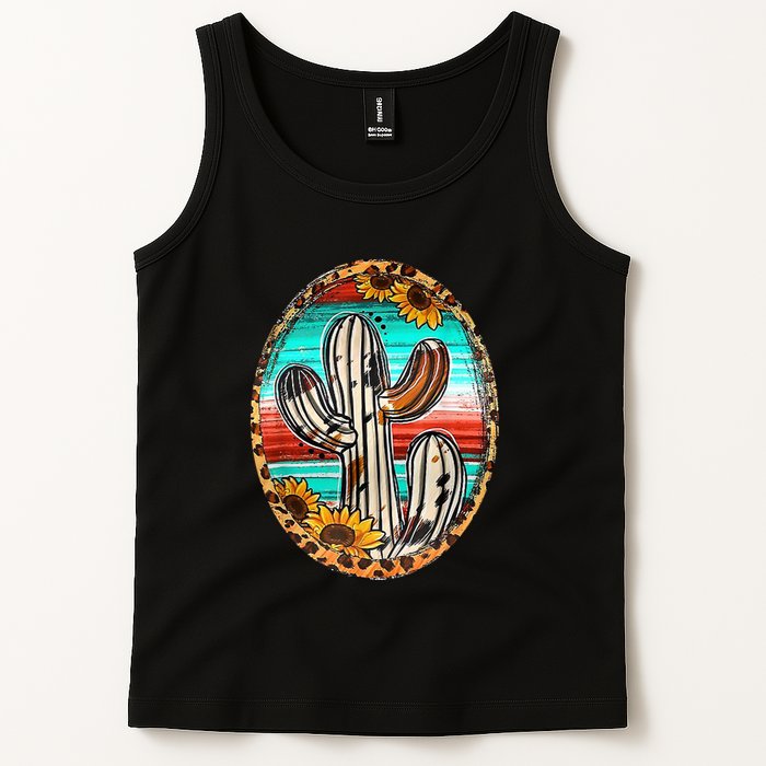 Cowhide Cactus Leopard Cow Tank Top