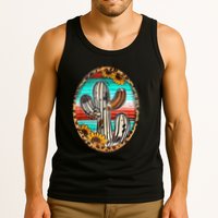 Cowhide Cactus Leopard Cow Tank Top
