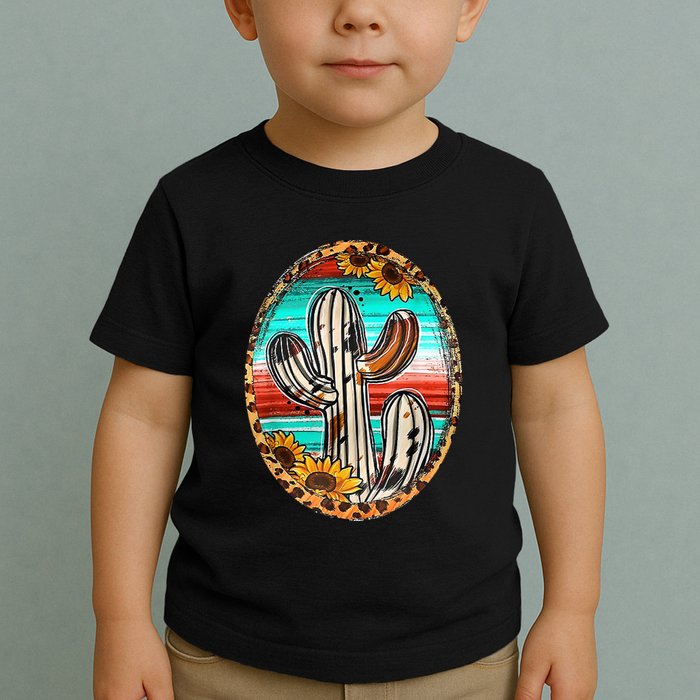 Cowhide Cactus Leopard Cow Toddler T-Shirt