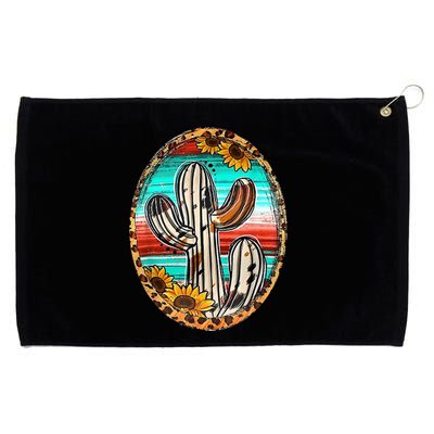 Cowhide Cactus Leopard Cow Grommeted Golf Towel