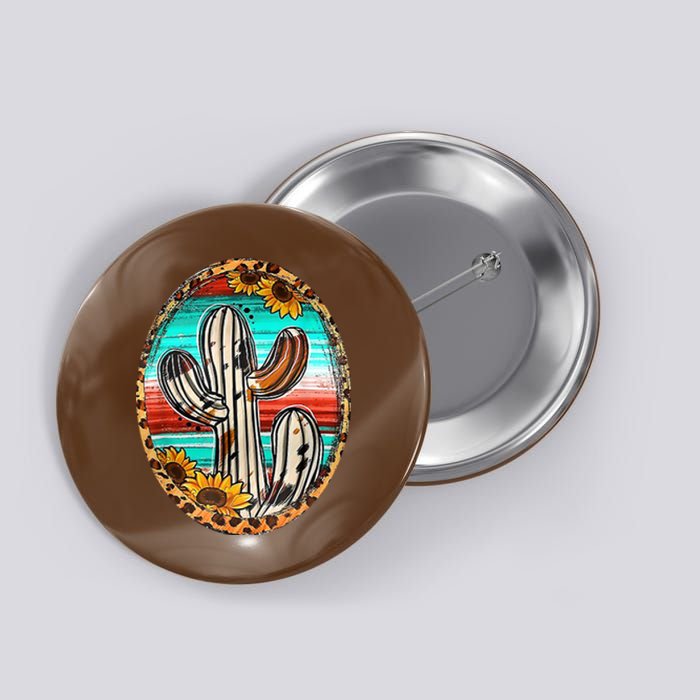 Cowhide Cactus Leopard Cow Button