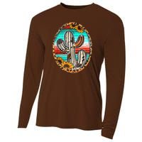 Cowhide Cactus Leopard Cow Cooling Performance Long Sleeve Crew