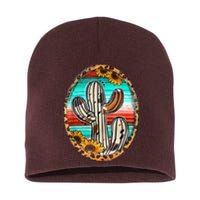 Cowhide Cactus Leopard Cow Short Acrylic Beanie